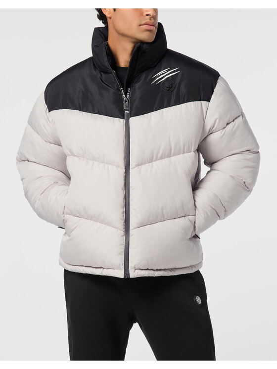 Plein Sport Plein Sport Giubbotto piumino 24023 Beige Regular Fit