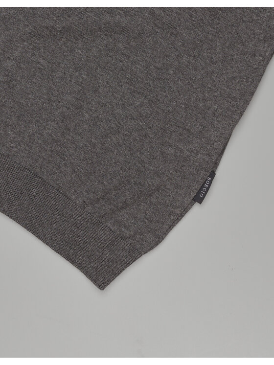 Borgio Borgio Polo colliano_sz Szary Classic Fit
