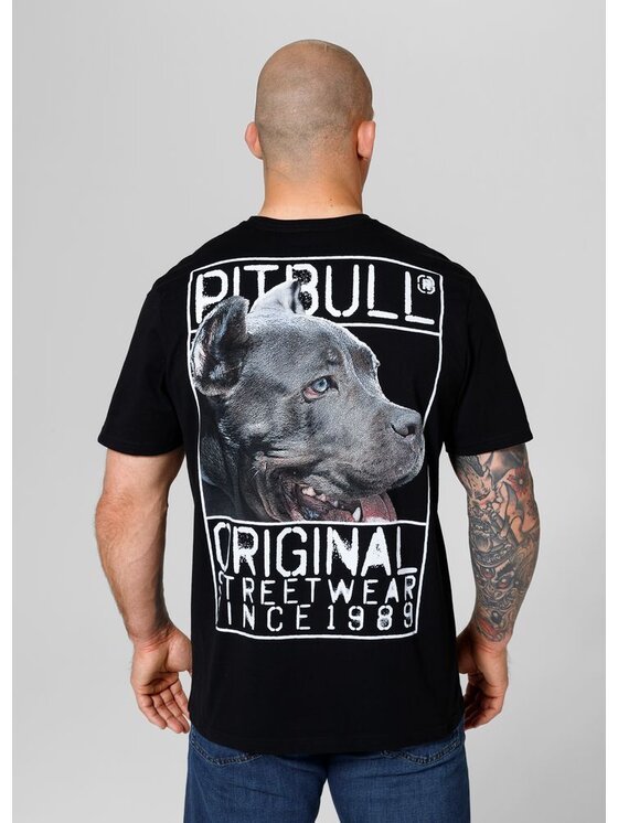 PITBULL PITBULL T-Shirt Koszulka Czarny Regular Fit