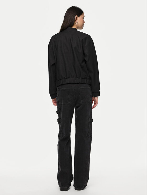 Pieces Pieces Μπόμπερ μπουφάν Annie 17150150 Μαύρο Regular Fit