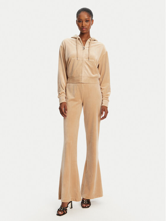 Juicy Couture Juicy Couture Teplákové nohavice Christine JCWBJ125304 Béžová Flared Leg