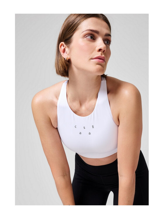 Casall Casall Biustonosz sportowy Iconic Longline Sports Bra Biały