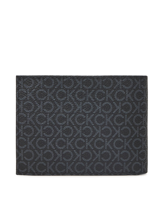 Calvin Klein Calvin Klein Чоловічий гаманець Classic Mono Trifold 10Cc W/Coin K50K512855 Чорний