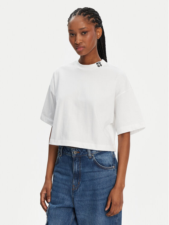 HUGO HUGO T-shirt Damelody 50520187 Bijela Relaxed Fit