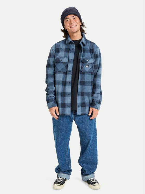 Quiksilver Quiksilver Srajca Bering Strait Check EQYPF03075 Mornarsko modra Regular Fit