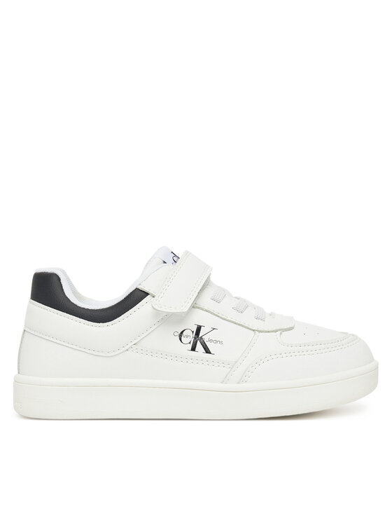 Calvin Klein Jeans Calvin Klein Jeans Laisvalaikio batai Low Cut Lace-Up/ Velcro Sneaker V1X9-82077-1355 S Balta