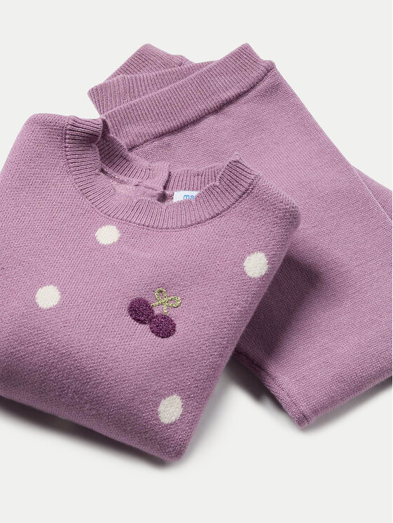 Mayoral Mayoral Set džemper, hlače i portikla 2549 Ružičasta Regular Fit