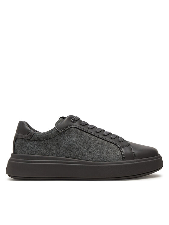 Calvin Klein Snīkeri Low Top Lace Up Wool HM0HM01597 Pelēks