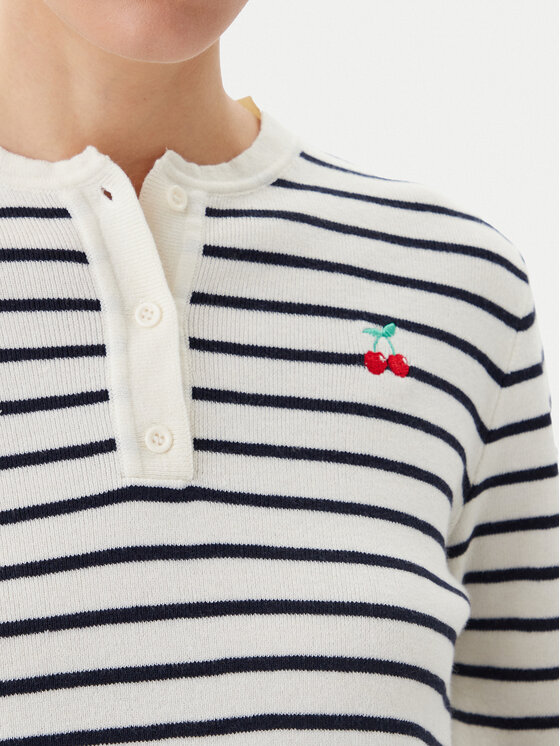 Pieces Pieces Džemper Senna 17156406 Écru Regular Fit