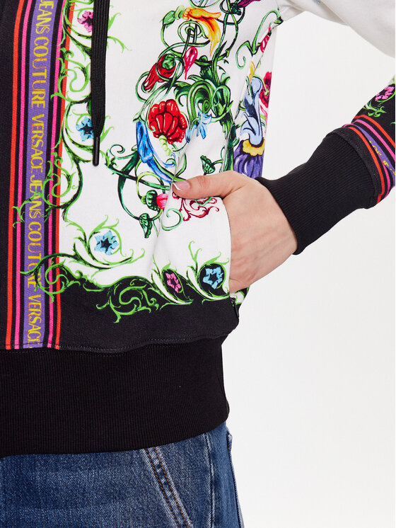 Versace Jeans Couture Versace Jeans Couture Суитшърт 74HAI3A6 Бял Regular Fit