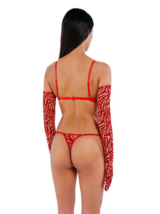 Perilla Perilla Biustonosz push-up Kylie Red Czerwony