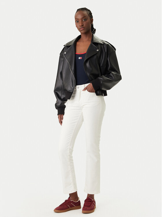 Tommy Jeans Tommy Jeans Top DW0DW22261 Bleumarin Slim Fit