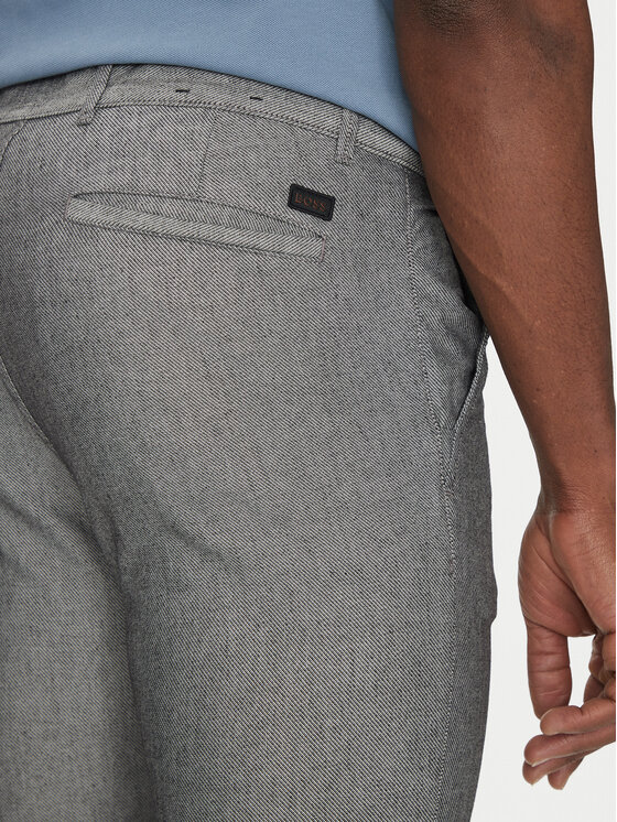 BOSS BOSS Spodnie materiałowe 50536834 Szary Slim Fit