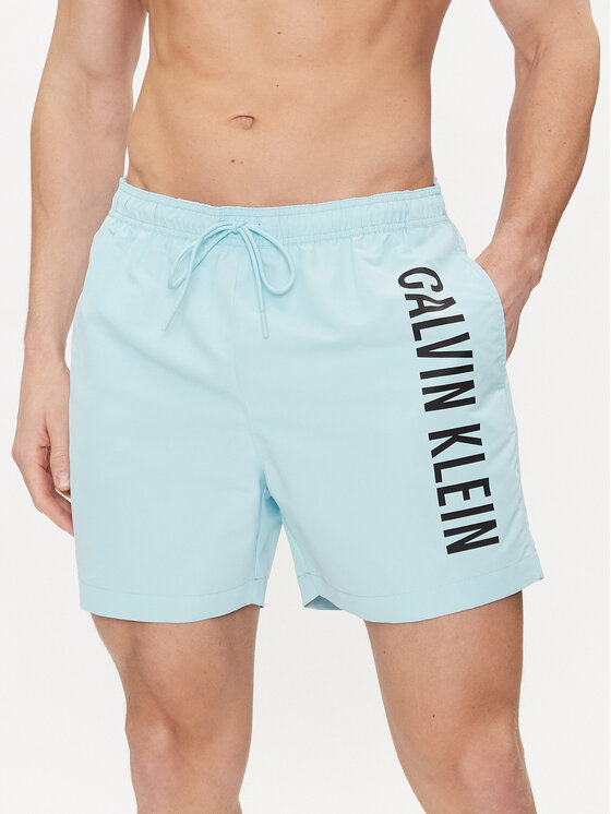 Calvin Klein Swimwear Kopalne hlače KM0KM01004 Modra Regular Fit
