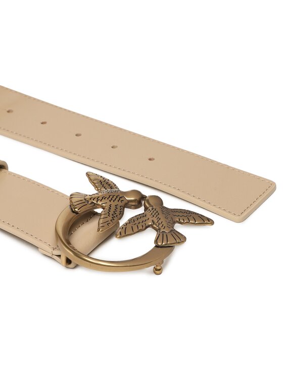 PINKO Pinko Dámský pásek Love Berry H4 Belt PE 23 PLT01 100120 A0F1 Béžová