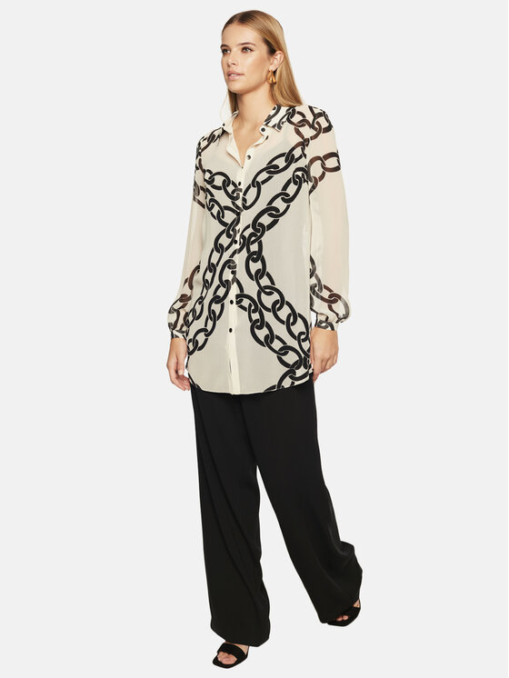 L’AF L’AF Koszula Marina Kremowy Loose Fit