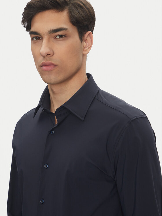 BOSS BOSS Koszula P-Hank 50539391 Granatowy Slim Fit