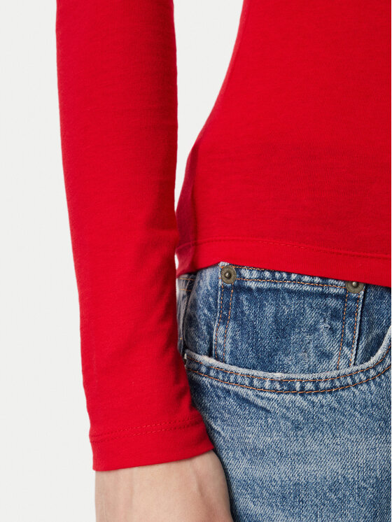 Tommy Jeans Tommy Jeans Блуза Classic Logo DW0DW23248 Червен Slim Fit