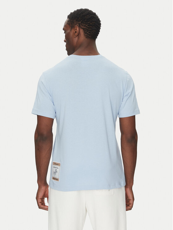 Champion Champion T-krekls 221038 Gaiši zils Regular Fit