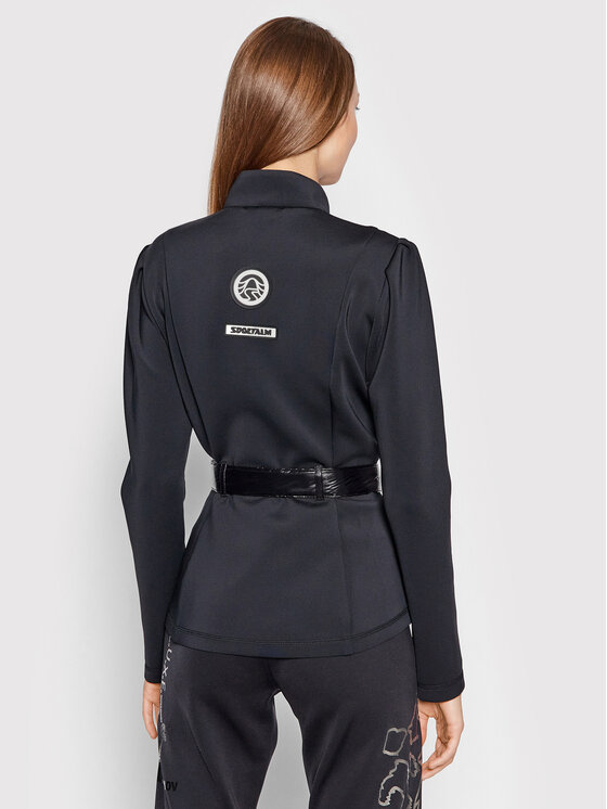 Sportalm Sportalm Džemperis ar kapuci 9623561527 Melns Slim Fit