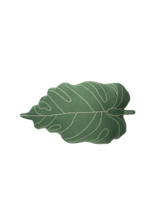 Lorena Canals Lorena Canals Poduszka dekoracyjna Poduszka monstera liść Baby Leaf Zielony