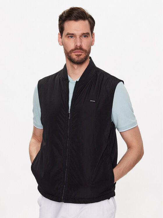 Calvin Klein Telovnik Recycled Superlightweight Yest K10K111033 Črna Regular Fit