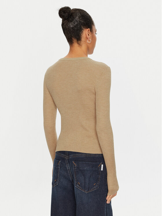 Miss Sixty Miss Sixty Pulover 6L3RJ7291000 Rjava Slim Fit