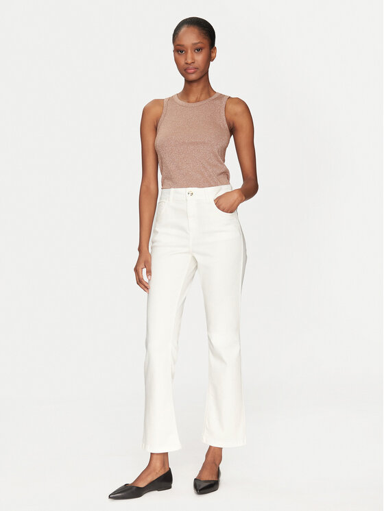 Marella Marella Jeans hlače Mode 2515131141 Écru Flare Fit