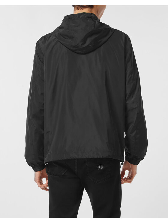 PHILIPP PLEIN PHILIPP PLEIN Wiatrówka 25613 Czarny Regular Fit