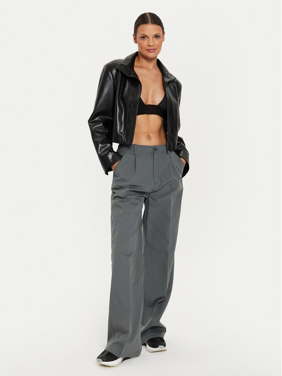 Calvin Klein Jeans Calvin Klein Jeans Hlače iz tkanine J20J223585 Siva Loose Fit