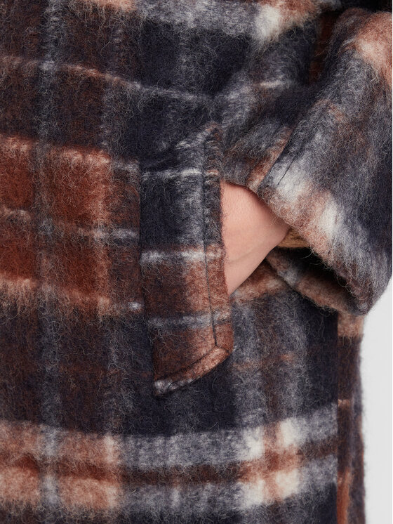 American Vintage American Vintage Вовняне пальто Geomark GEO17CH22 Cиній Regular Fit