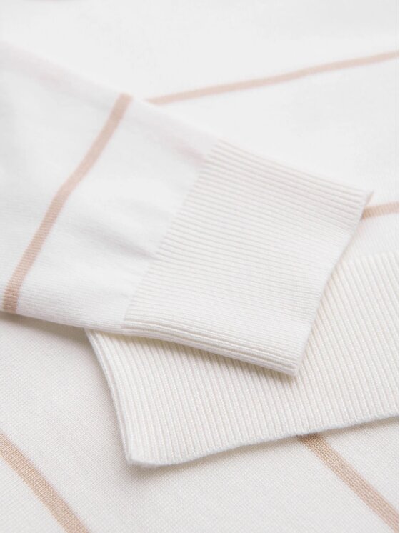 Ombre Ombre Longsleeve OM-POLS-0146 Biały Regular Fit
