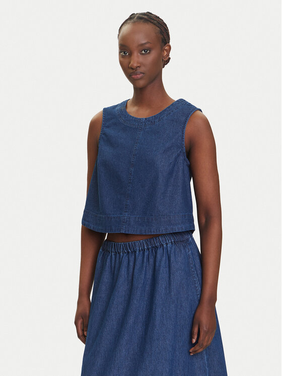 Pieces Pieces Top Tenim 17157936 Bleumarin Regular Fit