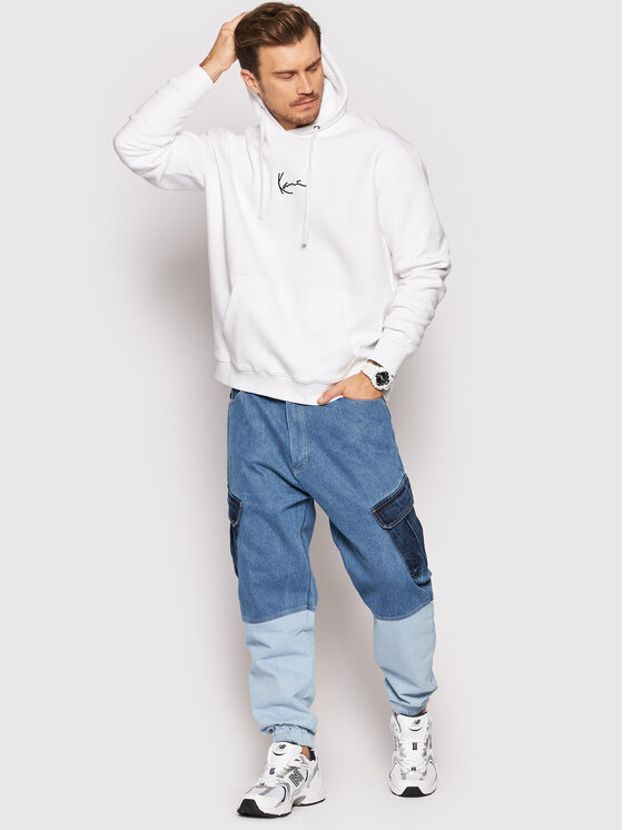 Karl Kani Karl Kani Felpa Signature 6021239 Bianco Regular Fit