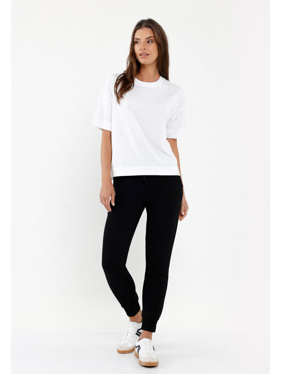 Volcano Volcano Spodnie dresowe N-VENIS Czarny Regular Fit