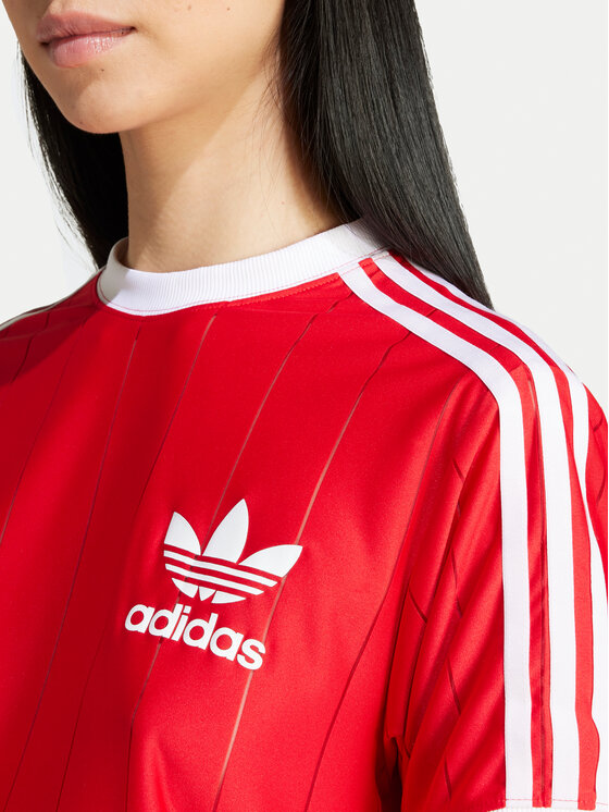 adidas adidas Marškinėliai adicolor 3-Stripes IX5504 Raudona Loose Fit