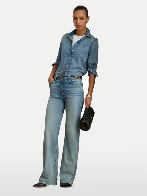 LAUREN RALPH LAUREN LAUREN RALPH LAUREN Džinsa krekls 200P08166001 Zils Straight Fit