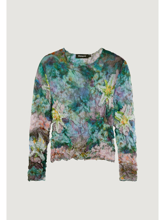 Desigual Desigual Μπλουζάκι BLUS_BETTLE Μπλε Casual Fit