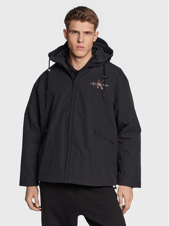 Calvin Klein Jeans Calvin Klein Jeans Μπουφάν μεταβατικό J30J322502 Μαύρο Regular Fit