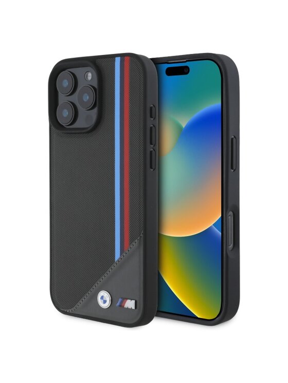 Etui na telefon BMW Motorsport, Szare, M Meshed Tricolor Stripes