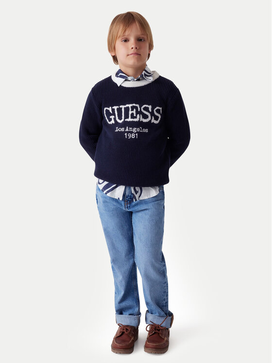 Guess Blugi L6RA01 D58M2 Albastru Straight Fit