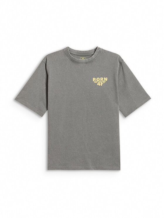 4F 4F T-Shirt WAVE RIDERS CLUB Szary Loose Fit