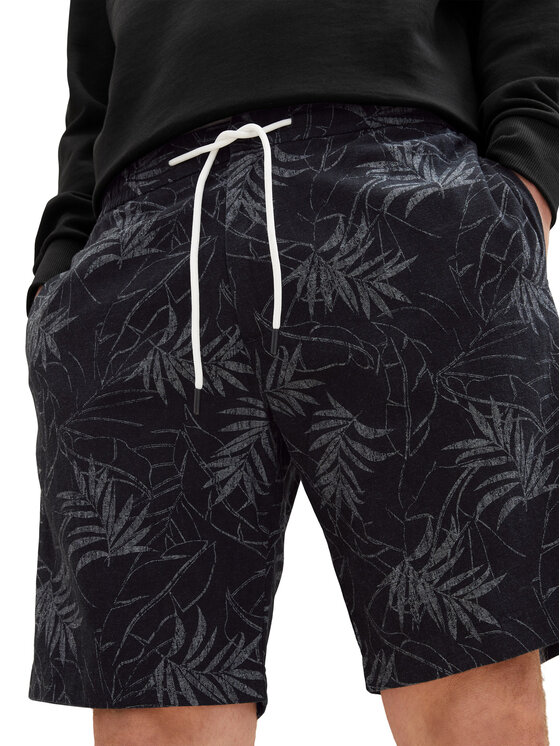 Tom Tailor Denim Tom Tailor Denim Σορτς υφασμάτινο 1037042 Μαύρο Regular Fit