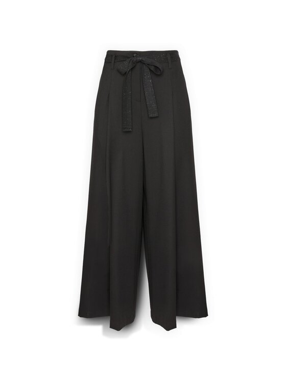 Elena Mirò Elena Mirò Pantaloni di tessuto P166P000362N033 Nero Cropp Fit