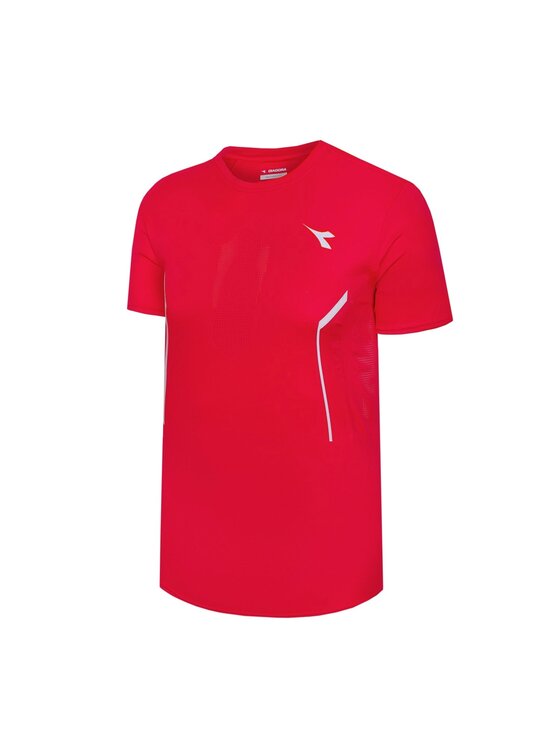 Diadora Diadora T-Shirt T-SHIRT S/S Czerwony Basic Fit