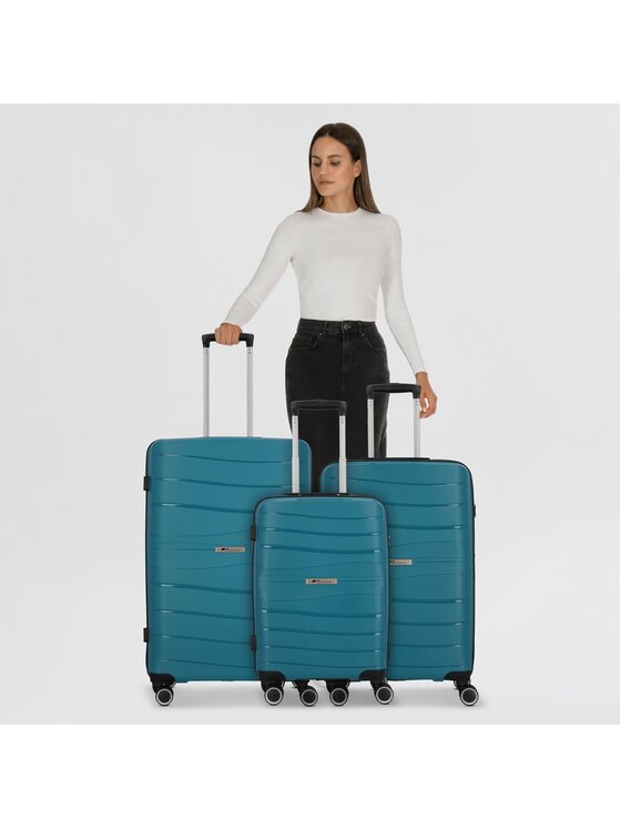 cocoono cocoono Komplet walizek 315312 Błękitny