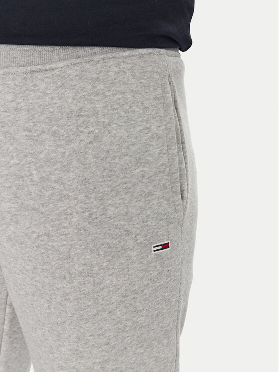 Tommy Jeans Tommy Jeans Donji dio trenerke Flag DM0DM20473 Siva Slim Fit