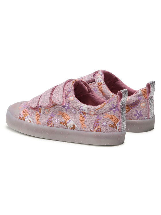 Clarks Clarks Кеди Foxing Print K 261583576 Рожевий