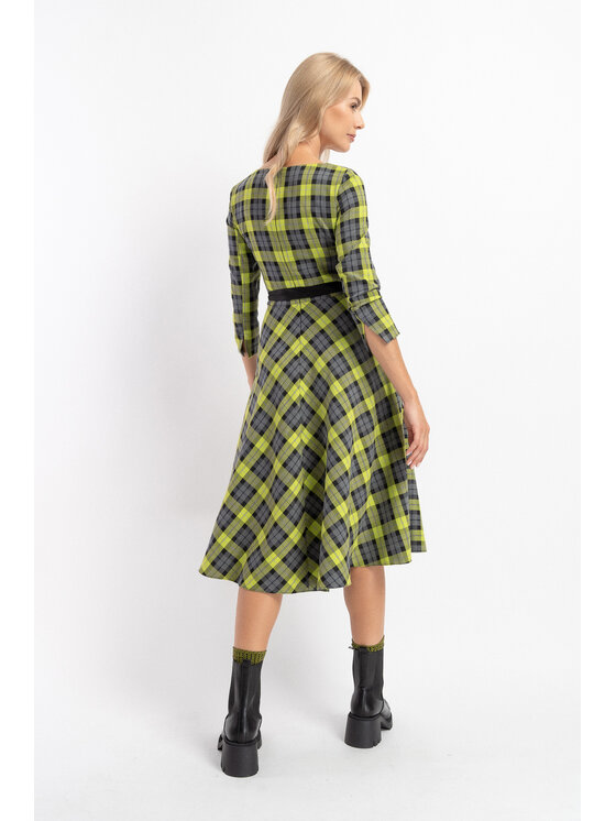 CLICK CLICK Sukienka codzienna 70-840 Zielony Regular Fit