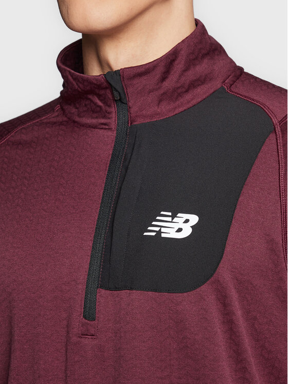 New Balance New Balance Technisches Sweatshirt Heat Grid MT23252 Dunkelrot Athletic Fit